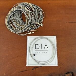 DIA Wellness Wire Bracelet Set in Silver & Gold Tones